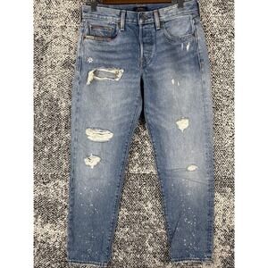 Polo Ralph Lauren The Avery Boyfriend Jeans Womens 25 (FITS 30 X 26) Distressed‎